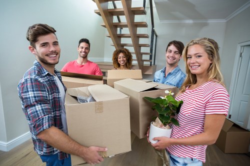 Removal van ready for urgent move in Wimbledon