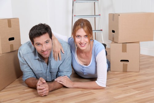 Careful boxing and wrapping of household items