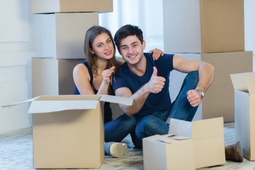 Removal van and moving equipment for Wimbledon home and office relocations