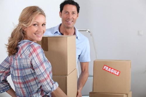 Compact removals vehicle handling a move in Wimbledon